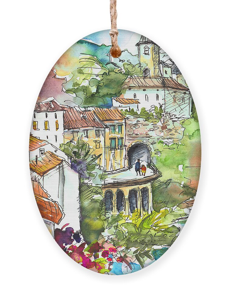 Travel Ornament featuring the painting Ambialet 03 by Miki De Goodaboom