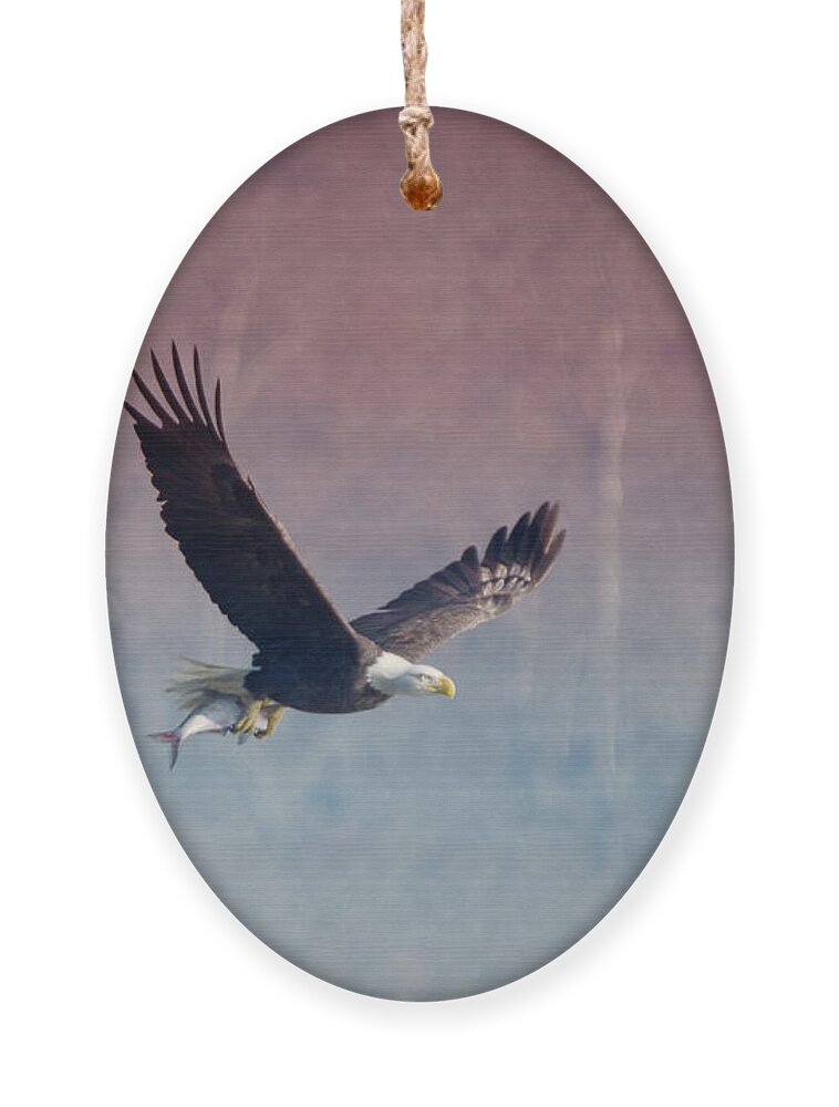 Bald Ornament featuring the photograph American Eagle by Crystal Wightman