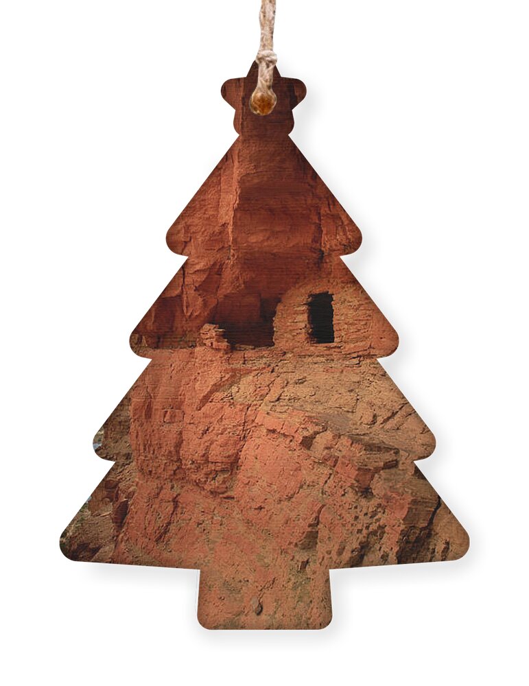 Grand Canyon Ornament featuring the photograph Anasazi Granaries by Inge Johnsson