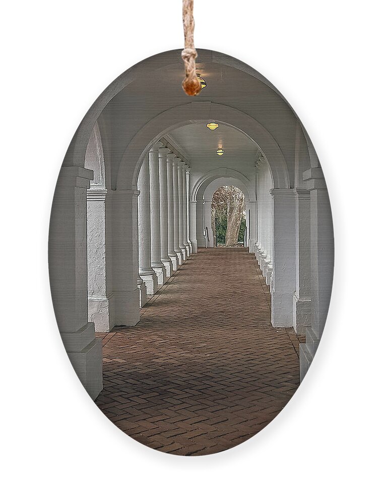 Uva Ornament featuring the photograph Arches at the Rotunda at University of VA by Jerry Gammon