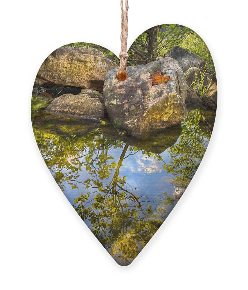 Appalachia Ornament featuring the photograph At the River by Debra and Dave Vanderlaan