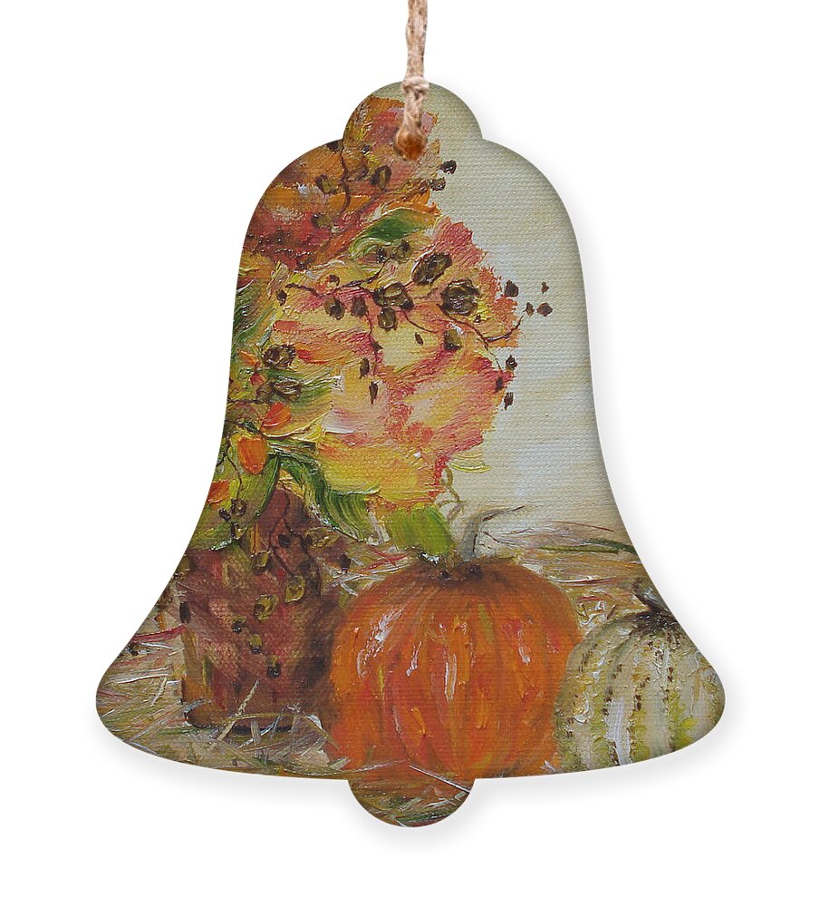 Autumn Ornament featuring the painting Autumn Sunrise by Judith Rhue
