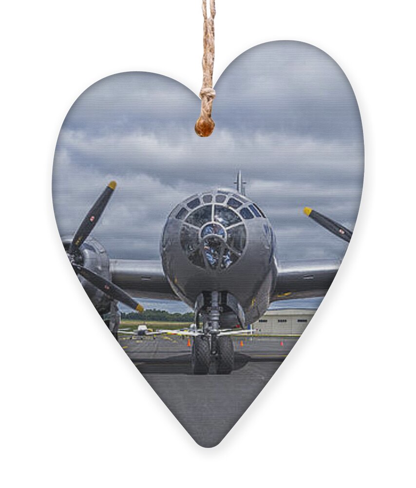 Plane Ornament featuring the photograph B29 superfortress by Steven Ralser