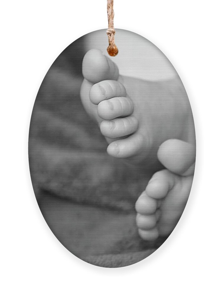 Feet Ornament featuring the photograph Baby Feet by Carolyn Marshall