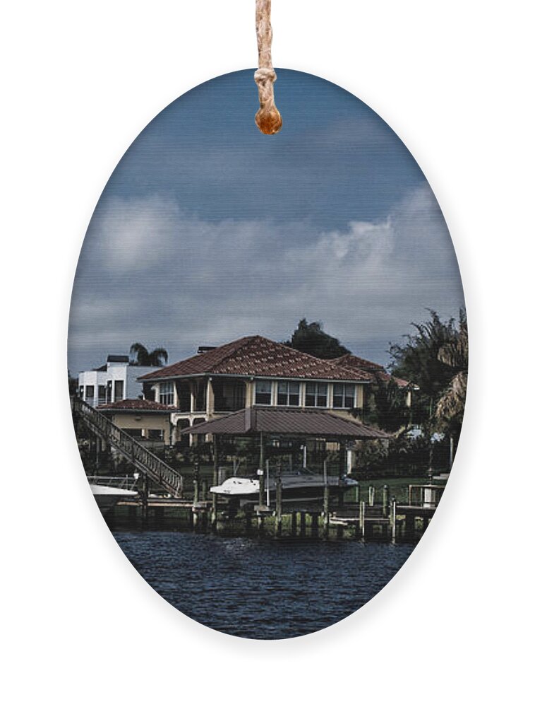 Waterfront Ornament featuring the photograph Backyard View by Chauncy Holmes