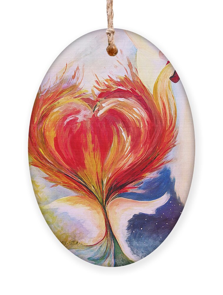 Baptize Me With Holy Fire Ornament featuring the painting Baptize me with holy fire by Jennifer Page