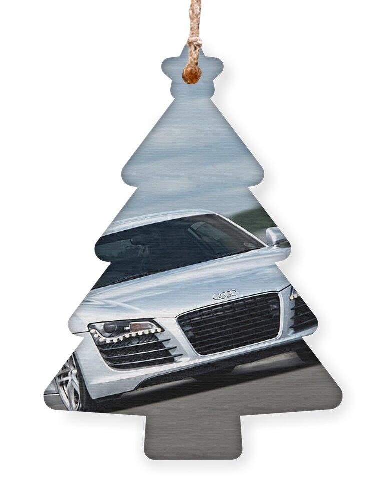 Audi R8 Ornament featuring the photograph Bat Out of Hell - Audi R8 by Gill Billington