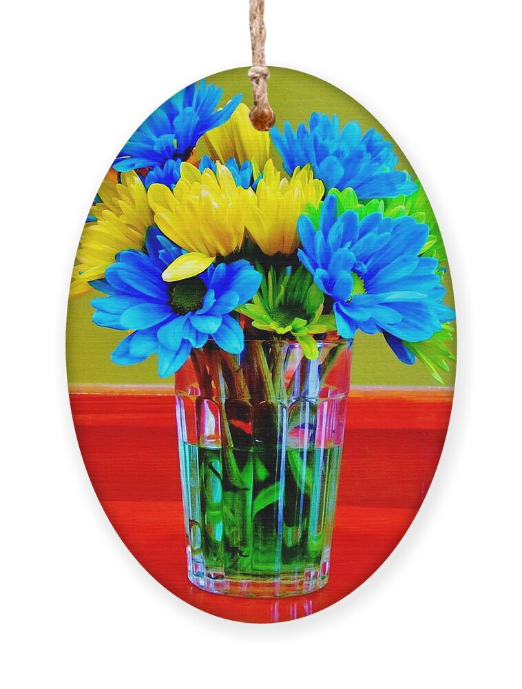 Flower Ornament featuring the photograph Beauty In A Vase by Cynthia Guinn