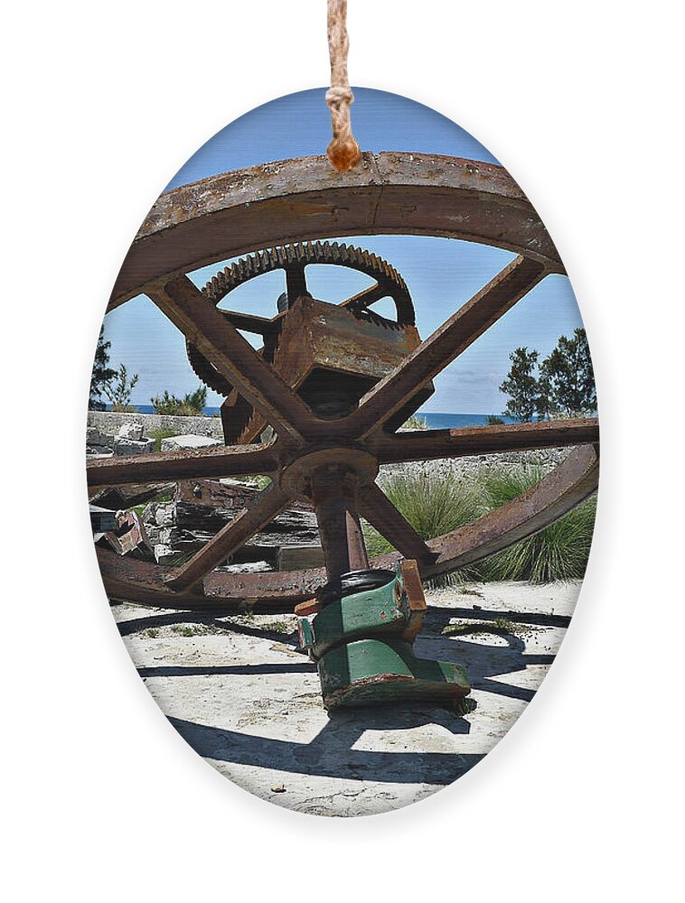 Cog Ornament featuring the photograph Big Wheel by Richard Reeve
