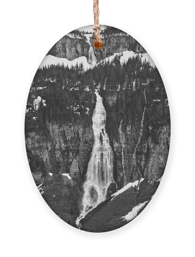 Glacier National Park Ornament featuring the photograph Bird Woman Waterfalls by Crystal Wightman