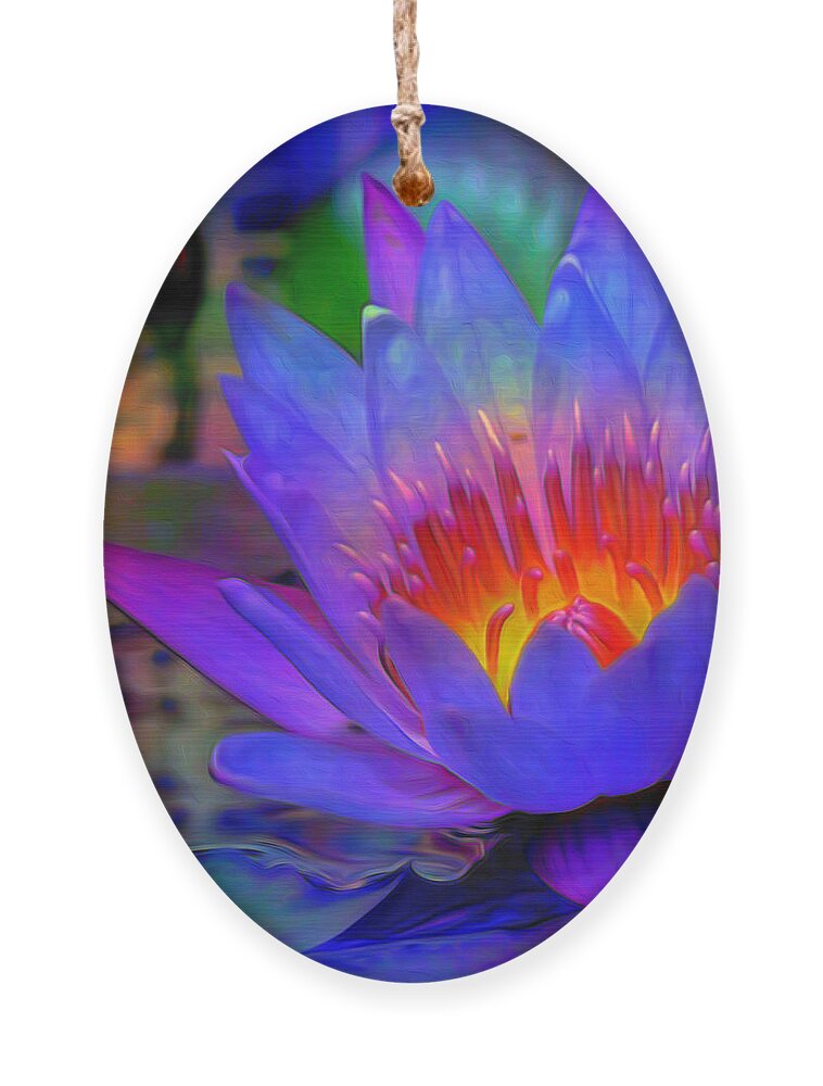 Blue Lotus Ornament