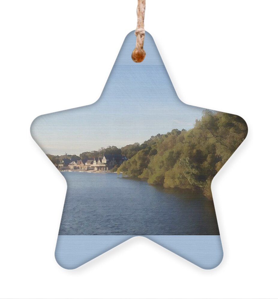Boathouse Row Ornament featuring the photograph Boathouse by Photographic Arts And Design Studio