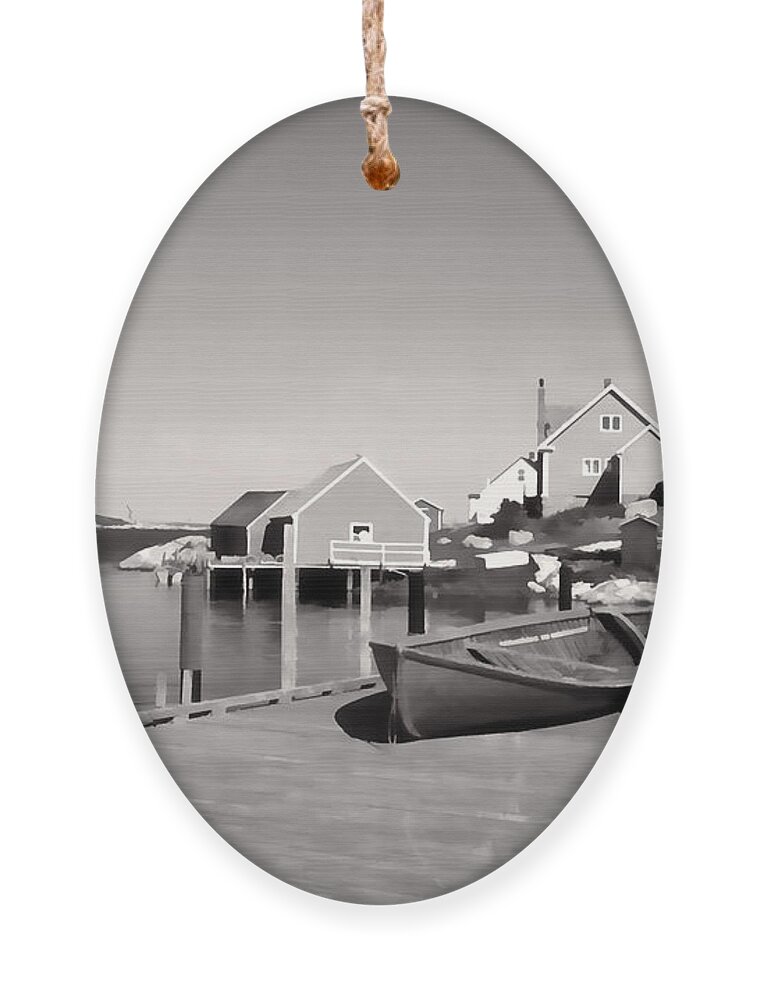 Canoes Ornament featuring the photograph Boats again by Cathy Anderson