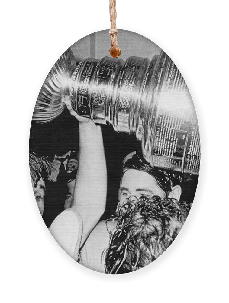 Bobby Orr With Stanley Cup Ornament by Underwood Archives - Pixels