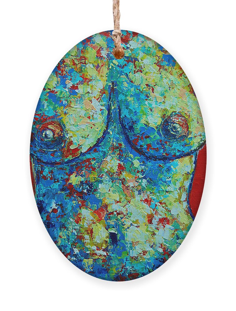 Nude Ornament featuring the painting Bodyscape by Ana Maria Edulescu