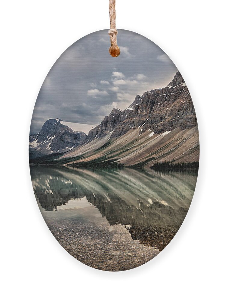 Bow Lake Ornament featuring the photograph Bow Lake by Kathleen Bishop