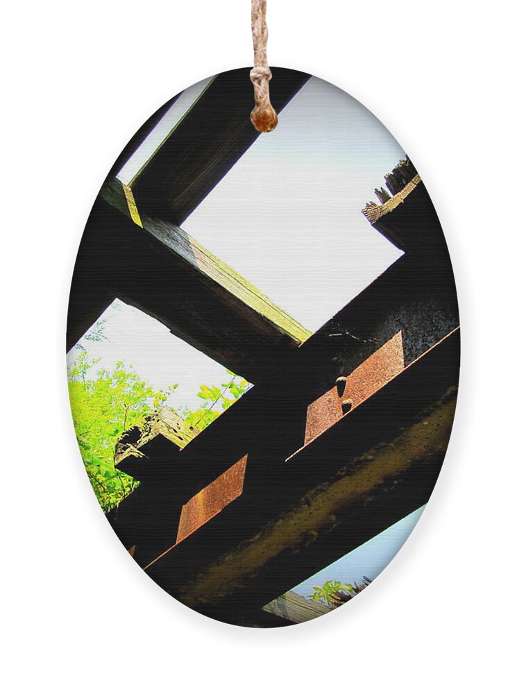 Bridge Ornament featuring the photograph Broken Bridge by Richard Reeve