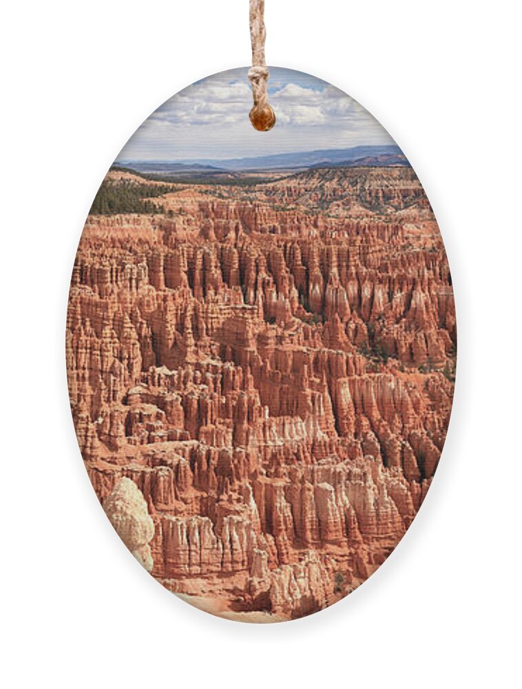 Bryce Canyon Panorama Ornament featuring the photograph Bryce Canyon Extra Large Panorama by Adam Jewell