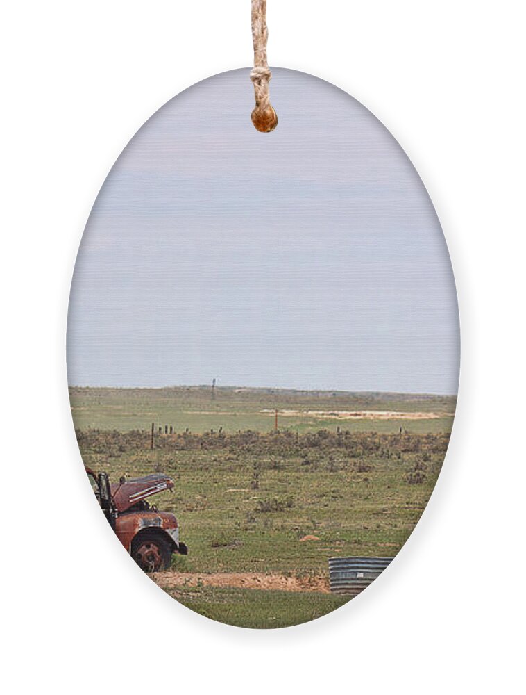 Colorado Plains Ornament featuring the photograph Busted by Jim Garrison