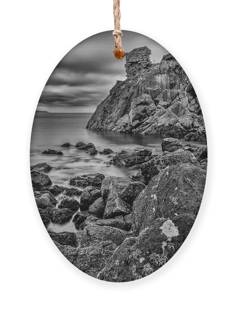 Cairncastle Ornament featuring the photograph Cairncastle Rocks by Nigel R Bell