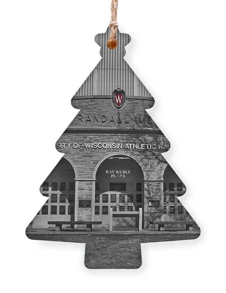 Badger Ornament featuring the photograph Camp Randall - Madison #2 by Steven Ralser