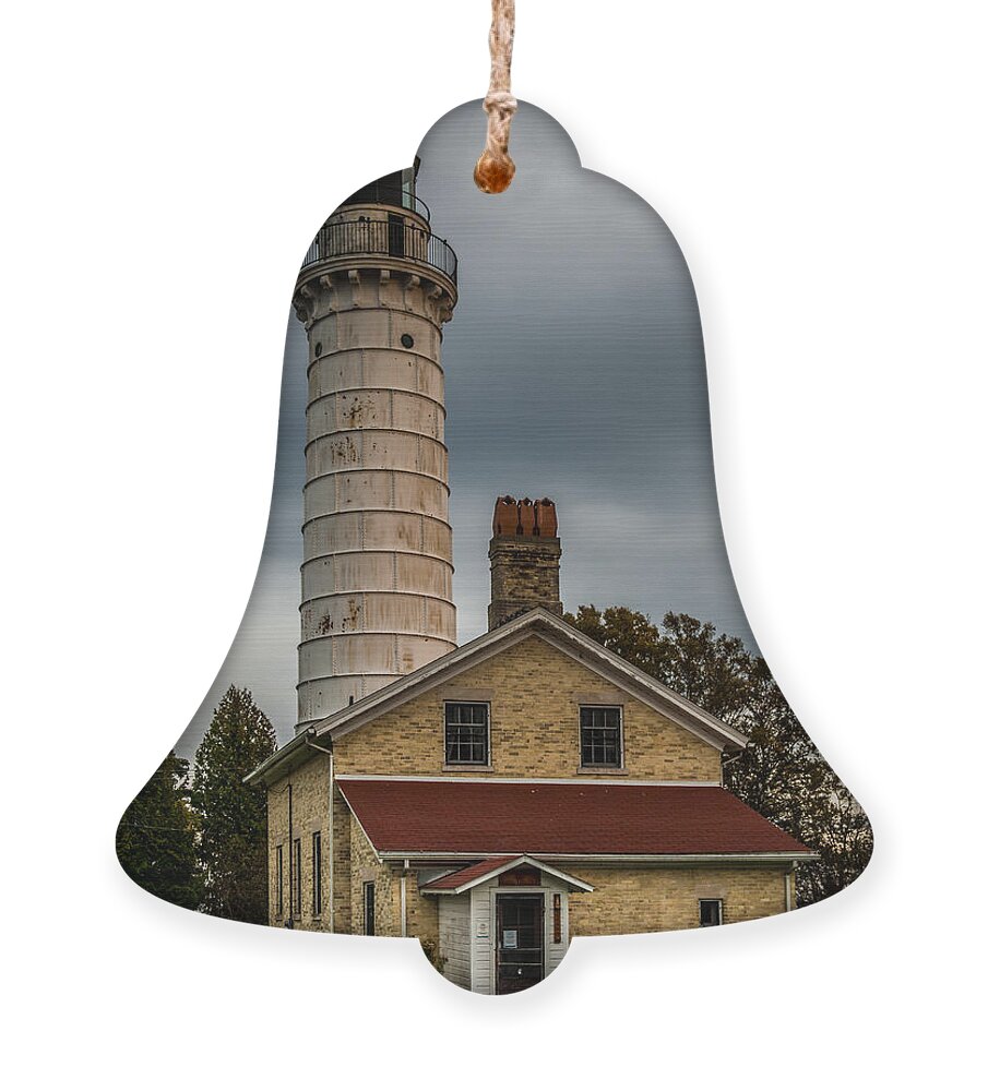 Cana Island Lighthouse Ornament featuring the photograph Cana Island Lighthouse By Paul Freidlund by Paul Freidlund
