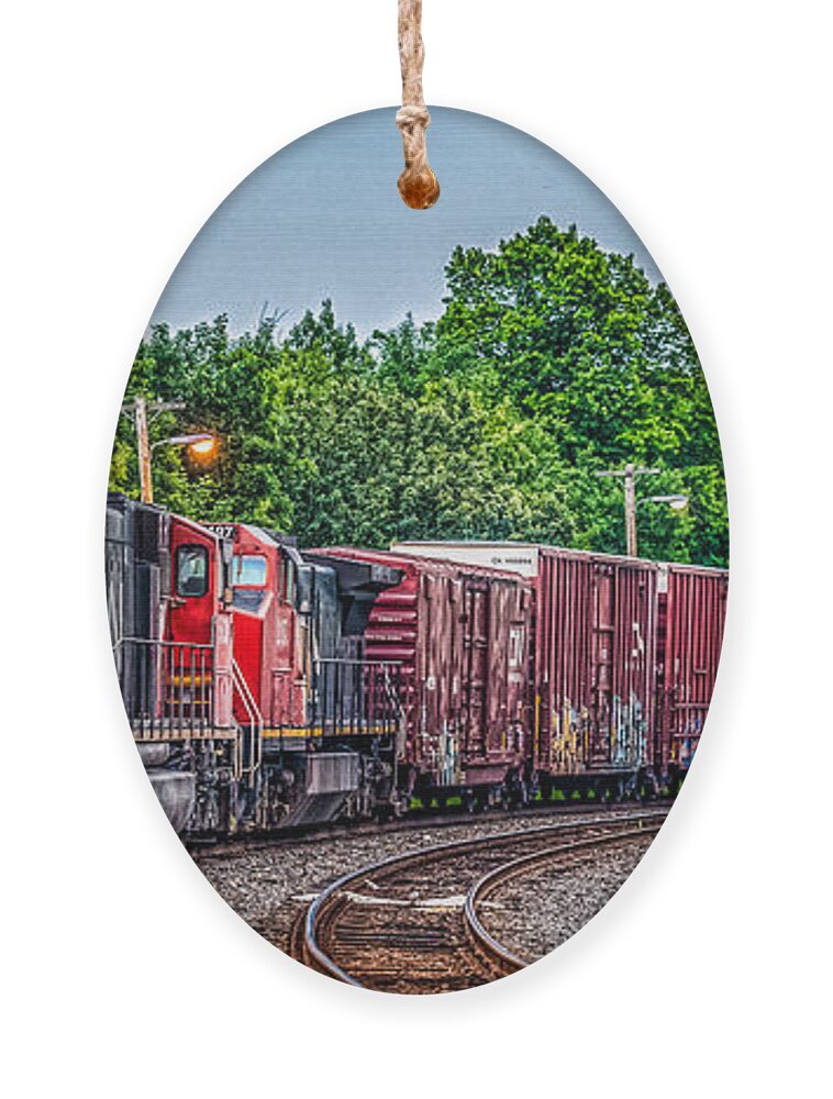 Cn Rail Ornament featuring the photograph Canadian National by Paul Freidlund