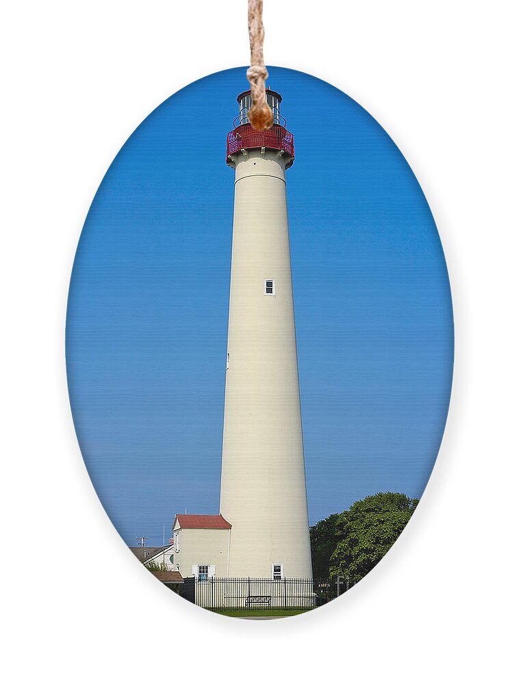 Lighthouses Ornament featuring the photograph Cape May Lighthouse by Anthony Sacco