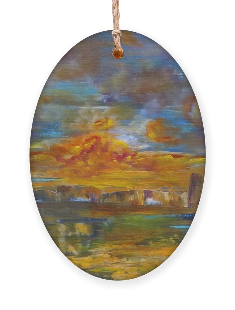 Abstract Ornament featuring the painting Capricious by Soraya Silvestri