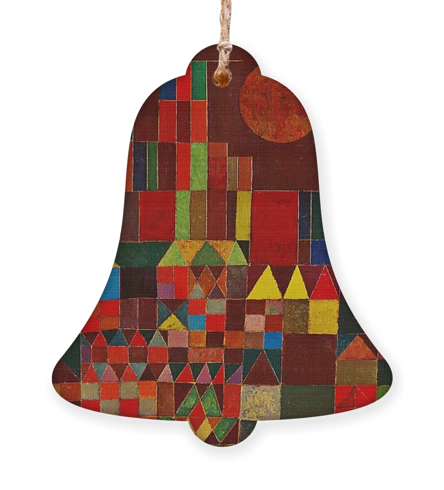 Paul Klee Ornament featuring the painting Castle And Sun by Paul Klee