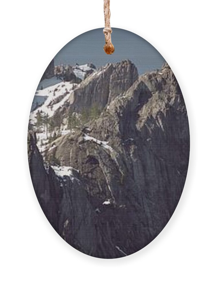 Castle Crags Ornament featuring the photograph Castle Crags Panorama by James B Toy