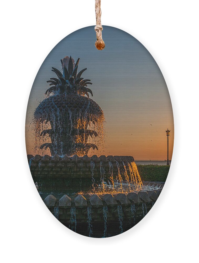 Pineapple Fountain Ornament featuring the photograph Charleston Pineapple by Dale Powell