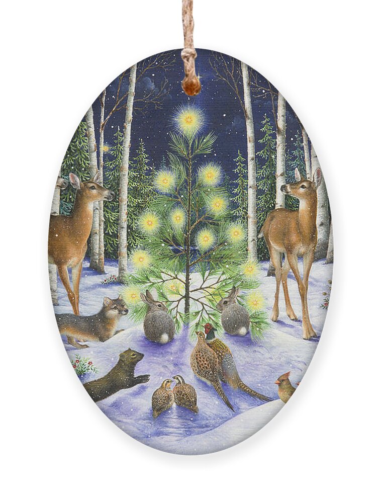 Christmas Ornament featuring the painting Christmas Magic by Lynn Bywaters