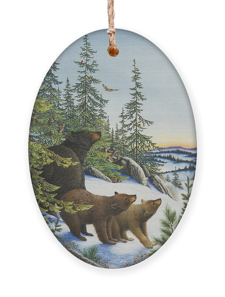 Christmas Star Ornament featuring the painting Christmas Morning by Lynn Bywaters