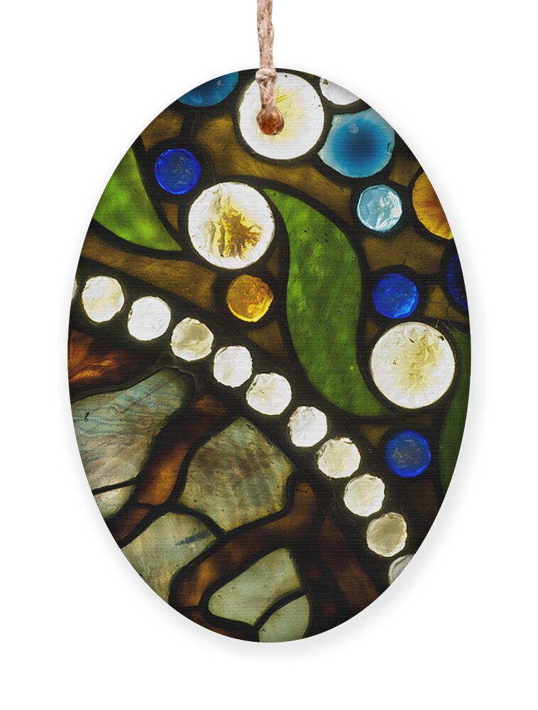 Abstract Ornament featuring the photograph Circles of Glass by Christi Kraft