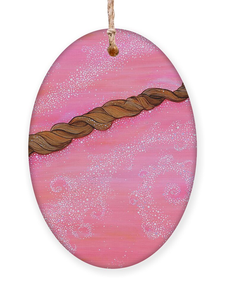 Cypress Paintings Ornament featuring the painting Cypress Wand by Deborha Kerr