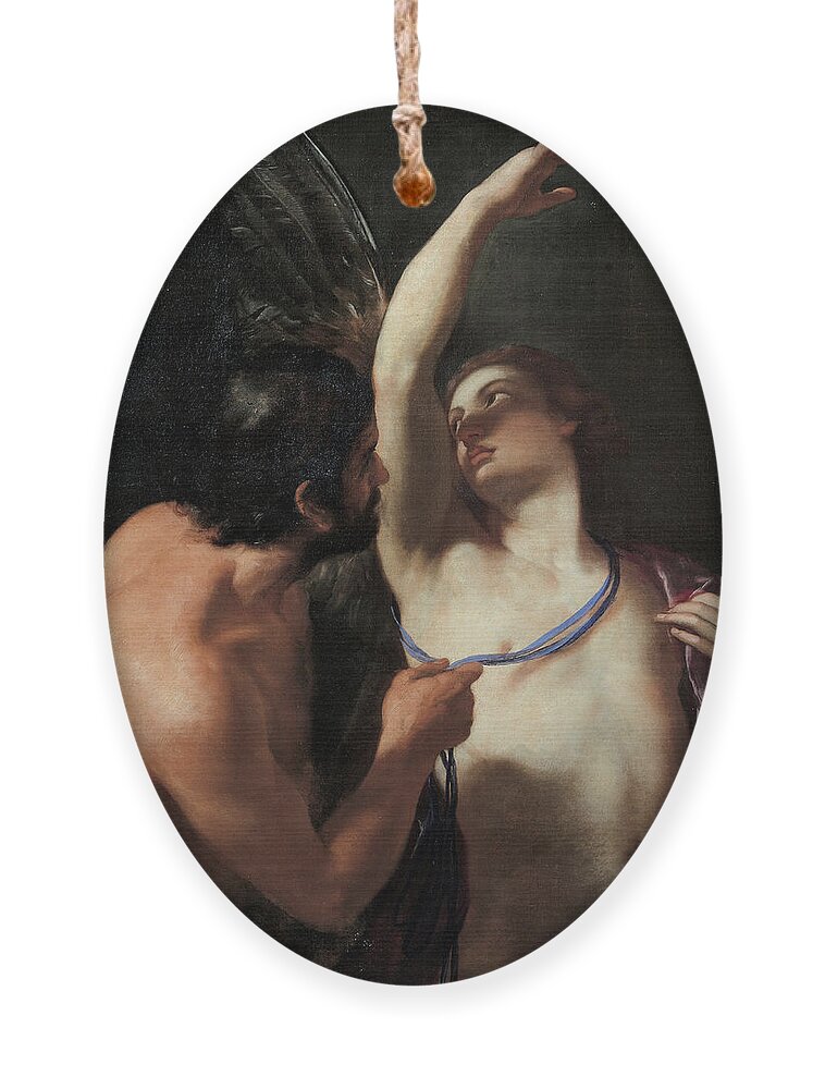Andrea Sacchi Ornament featuring the painting Daedalus and Icarus by Andrea Sacchi