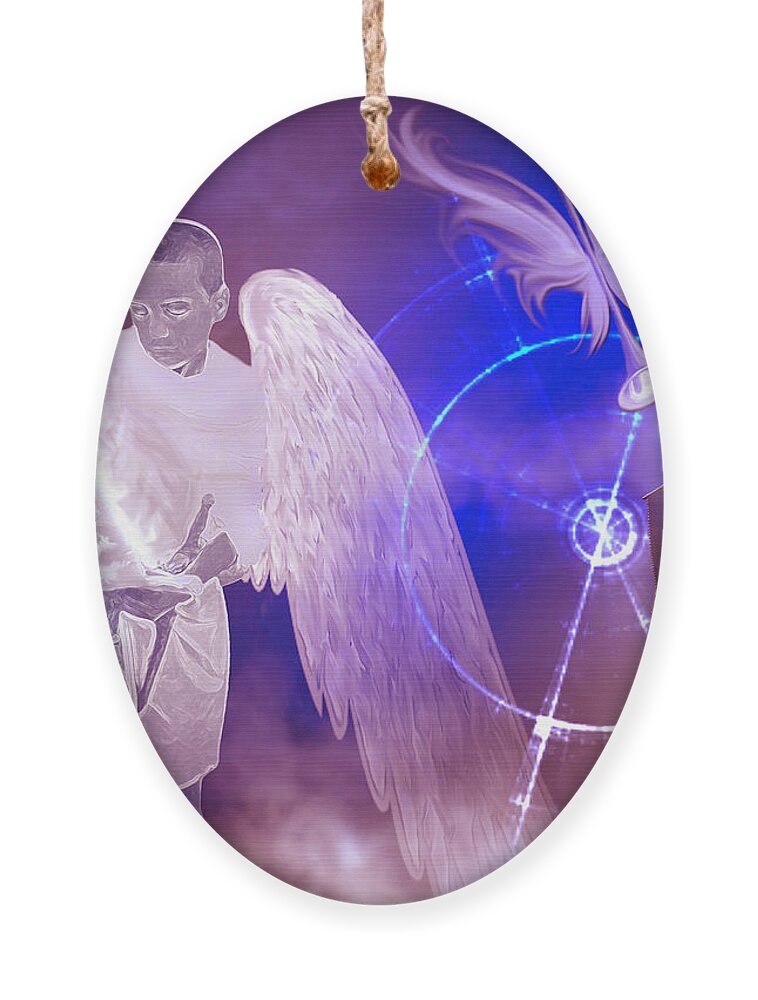 Decrees Of Heaven Ornament featuring the digital art Decrees of Heaven by Jennifer Page