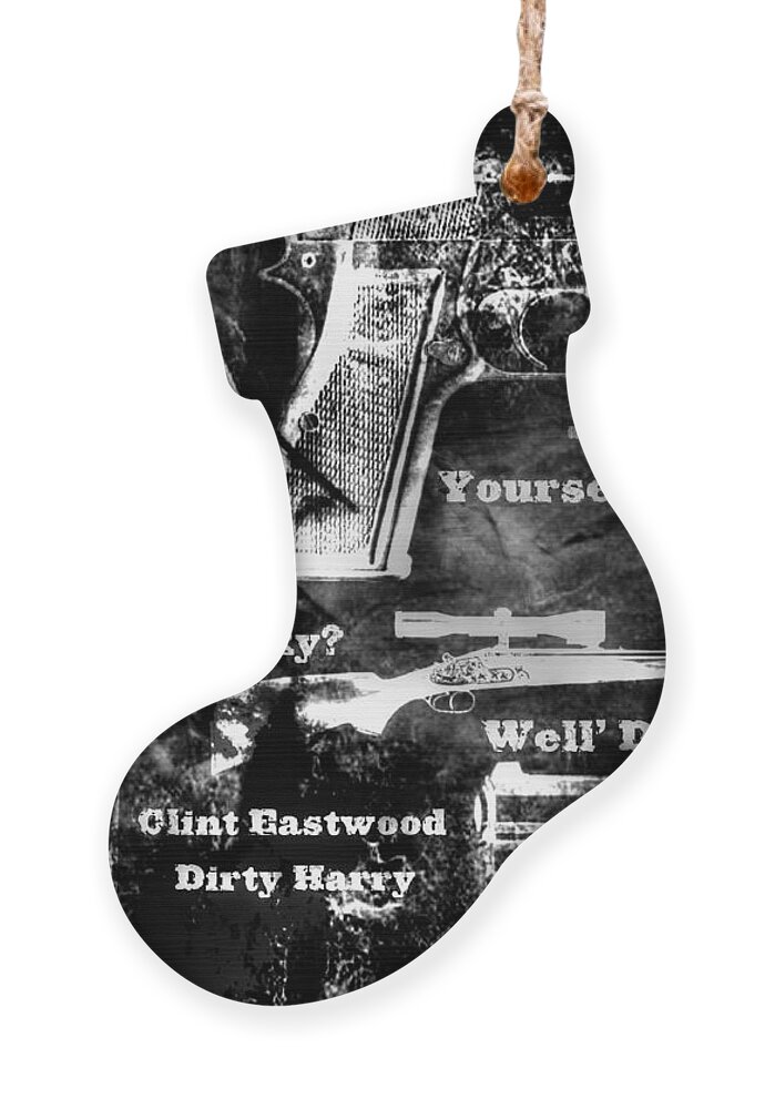 Dirty Harry Ornament featuring the photograph Dirty Harry by Michael Damiani