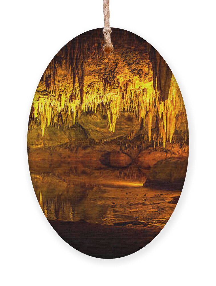 Luray Caverns Ornament featuring the photograph Dream Lake Panorama by Mark Andrew Thomas
