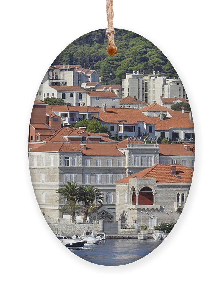 Dubrovnik Ornament featuring the photograph Dubrovnik's buildings by Elaine Berger