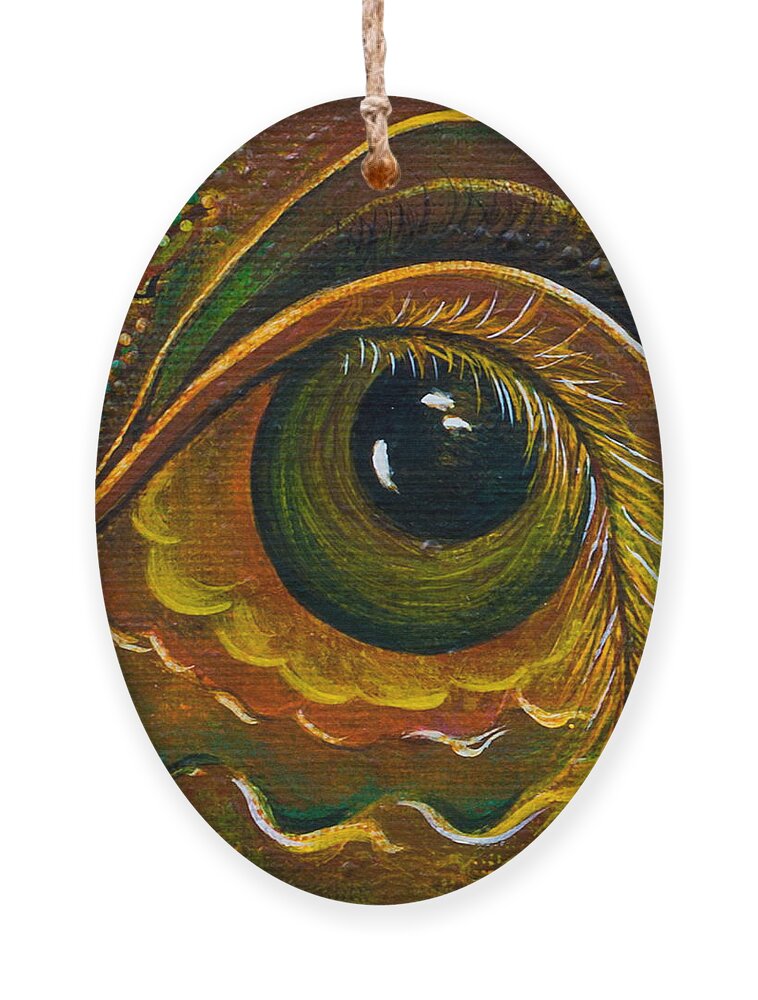Third Eye Painting Ornament featuring the painting Enigma Spirit Eye by Deborha Kerr