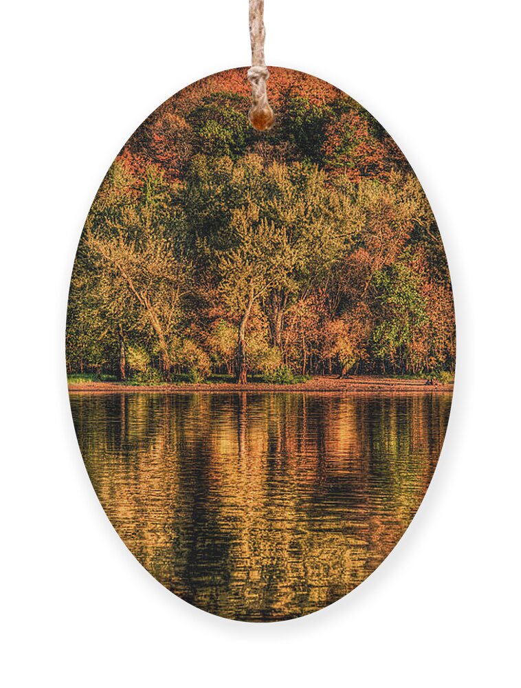 St. Croix River Ornament featuring the photograph Fall Foliage by Adam Mateo Fierro