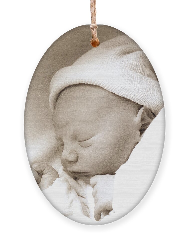 First Nap Ornament featuring the photograph First Nap by Weston Westmoreland