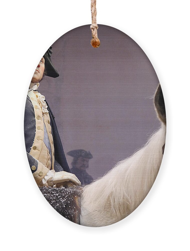 Richard Reeve Ornament featuring the photograph George Washington by Richard Reeve