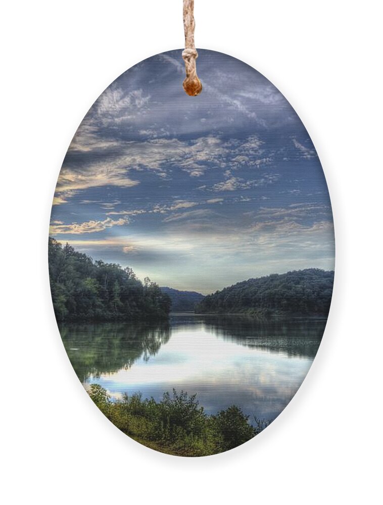 Strouds Ornament featuring the photograph Glassy Waters by Jonny D
