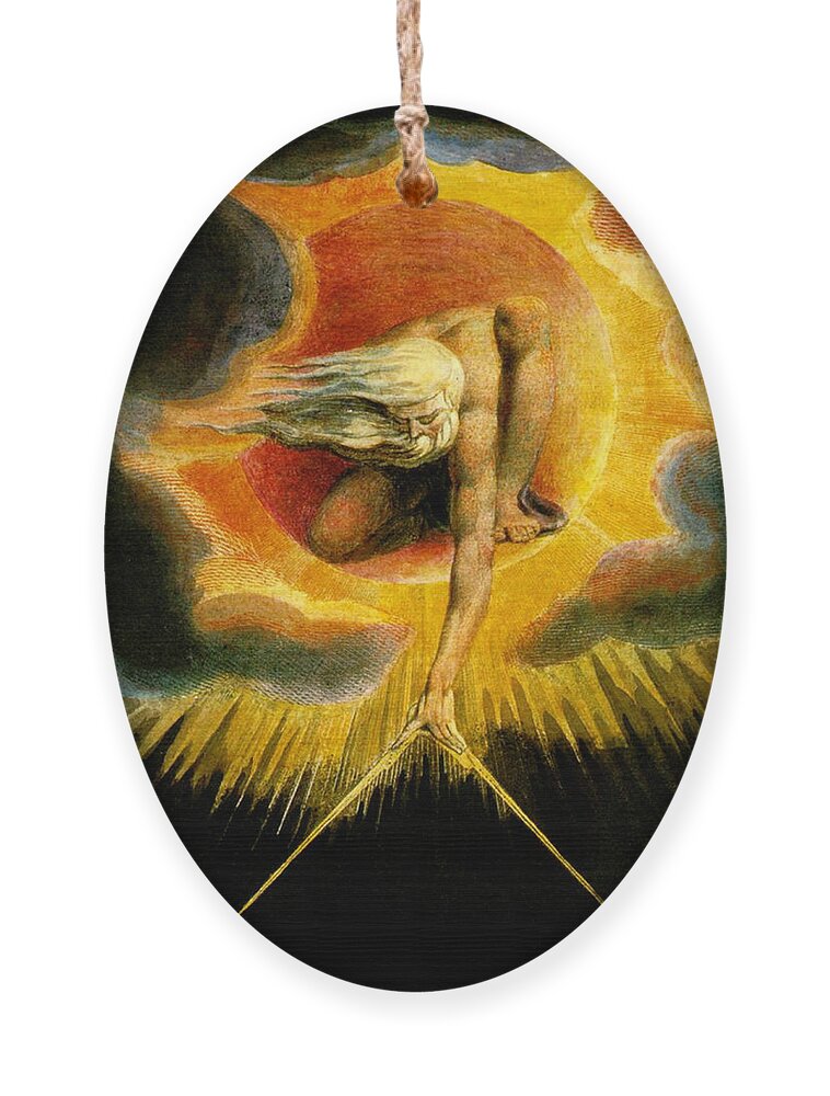 Romanticism Ornament featuring the painting God As Architect by William Blake