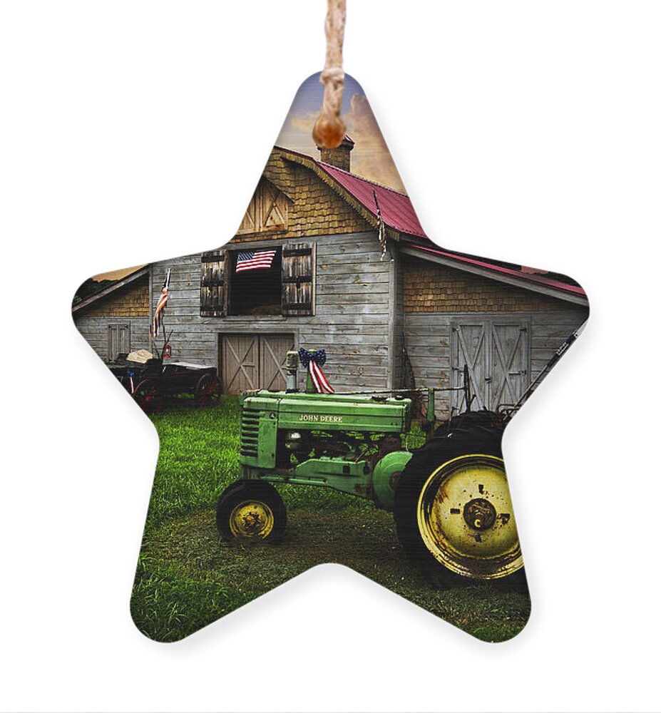 American Ornament featuring the photograph God Bless America by Debra and Dave Vanderlaan