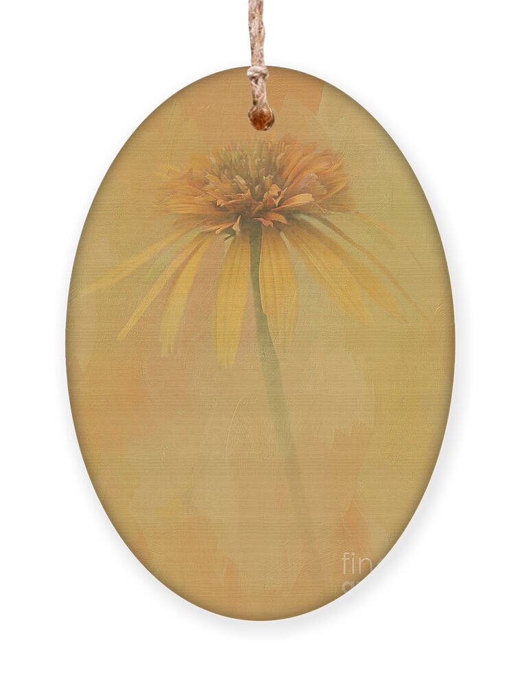 Coneflower Ornament featuring the digital art Golden Sunshine by Jayne Carney