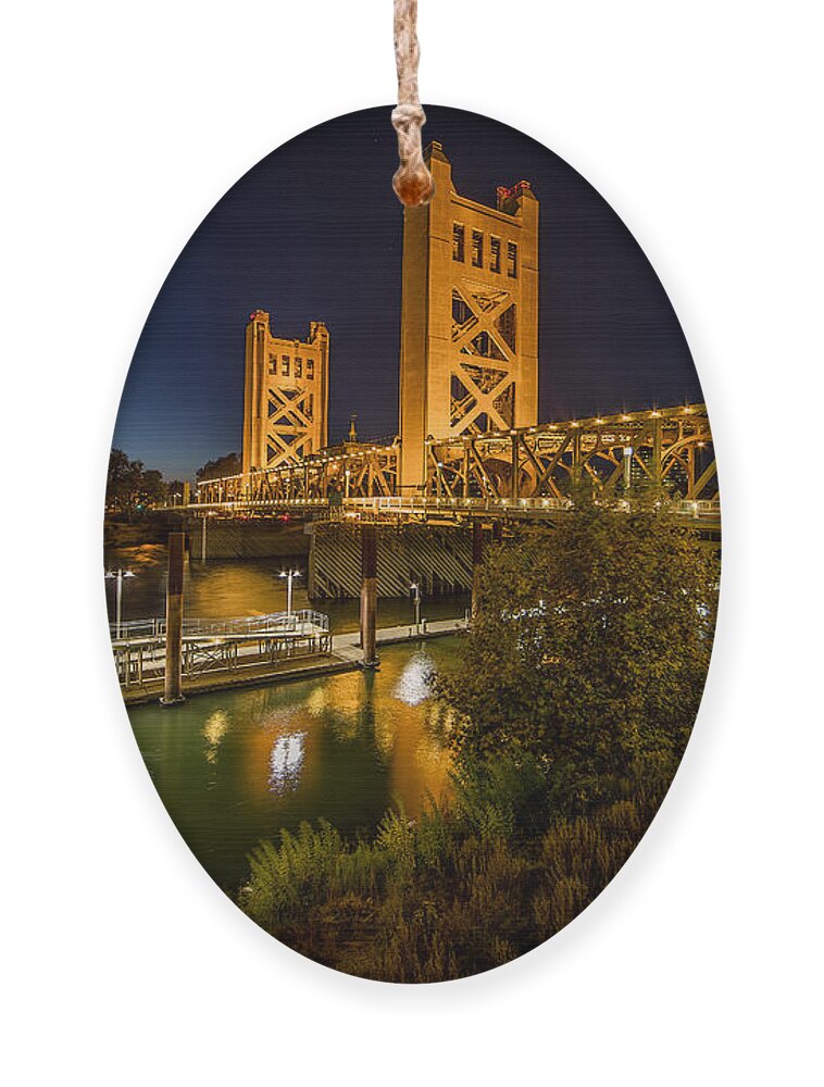 Sacramento Ornament featuring the photograph Golden Towers by Everet Regal